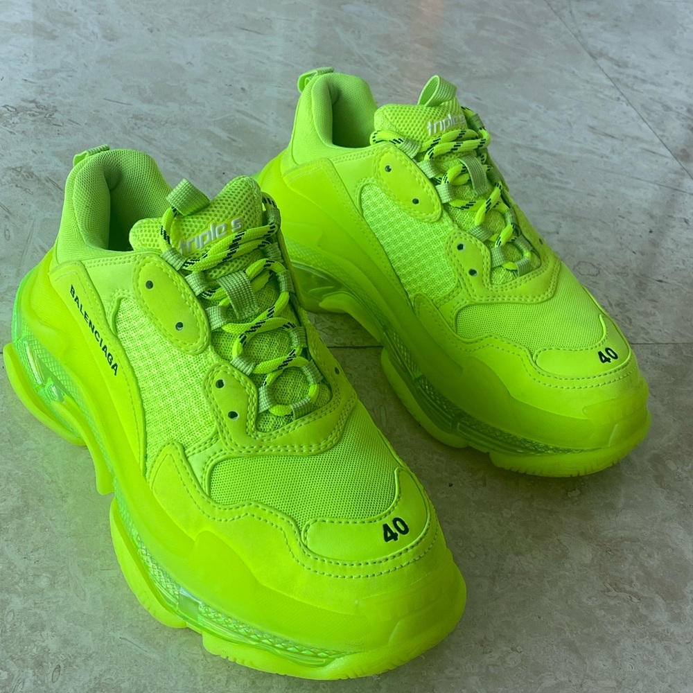 Balenciaga Triple S 40 Neon Green